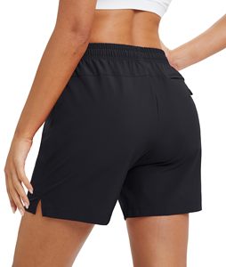 Shorts de sport décontractés pour femmes, légers, respirants, multi-poches, à séchage rapide, pour la randonnée en plein air, l'été, les voyages - Product Image 2