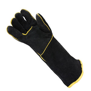ถุงมือเชื่อม PK Black & Gold คุณภาพสูง เกรด A_B ผลิตจาก PU เสริมความแข็งแรงบริเวณฝ่ามือ กันลื่น หนา 10 มิล ขนาด 10 นิ้ว ปราศจากน้ำยาง - Product Image 2