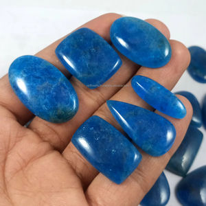 Apatita Natural Cabujón, Piedra Preciosa Suelta, Lote al por Mayor de Cuarzo de Base Plana para Sanación - Product Image 1