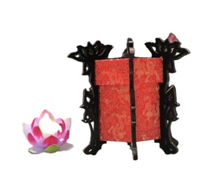 Gran oferta, nuevo diseño, farol de madera para decoración de festivales, farol de seda vietnamita Hoi An, farol de seda a granel - Product Image 1