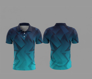 เสื้อโปโลซับลิเมชั่นทันสมัยสำหรับผู้ชายและผู้หญิง ตะเข็บทนทานสำหรับผู้ชาย ผู้หญิง และวัยรุ่น แห้งเร็ว ระบายอากาศได้ดี เหมาะสำหรับการออกกำลังกาย - Product Image 1