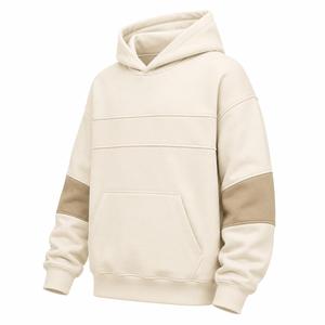 Sweat à capuche décontracté pour homme, personnalisé, coupe oversize, 370g, en Spandex/Coton, uni, avec poche, polaire épaisse pour l'hiver, écologique, ODM - Product Image 2