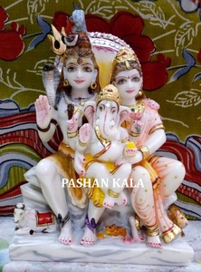 Marble Statue of Shiva Parvati - Product Image 5