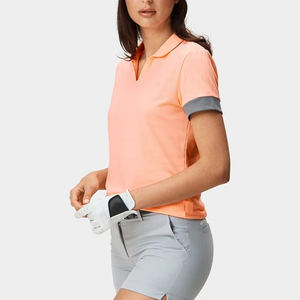 Camiseta Casual para Mujer, Manga Corta, 100% Poliéster, Secado Rápido, Ecológica, Transpirable, Logotipo Personalizado, OEM, Venta al Por Mayor - Product Image 3