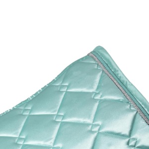 Tapis de selle en cuir équestre avec doublure en tissu, logo personnalisé, équipement d'équitation de haute qualité, respirant et à séchage rapide - Product Image 3