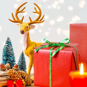 20 Rollos de Cinta de Grosgrain Navideña Estampada de 100 Yardas y 3/8 Pulgadas para Envolver Regalos y Decoraciones Festivas - Product Image 6