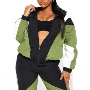 Top Quality Custom Made <b>Women</b> Waterproof <b>Windbreaker</b> Tracksuit Hot Sale Multi Color Breathable <b>Women</b> <b>Windbreaker</b> Sets - Product Image 4