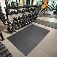 Dalles de sol de gym en mousse EVA inodore et durable, motif feuille, personnalisables, 60x60cm, 10mm, 40D, certifiées ASTM EN71, absorbant les chocs