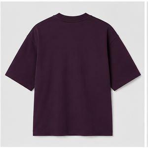 T-shirt Homme Col Rond Manches Courtes Surdimensionné en Coton Épais Structuré Personnalisé MTS-OVR-0040 - Product Image 2