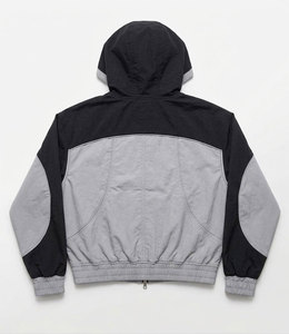 เสื้อแจ็คเก็ตบอมเบอร์มีฮู้ดสำหรับผู้ชาย สีสันตัดกัน กันลม ปิดด้วยซิป สไตล์สปอร์ต ผลิตจากโพลีเอสเตอร์ เหมาะสำหรับใส่ในฤดูใบไม้ร่วง - Product Image 2