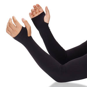 Manchons de bras personnalisés avec logo, protection UV, rafraîchissants, écologiques, résistants à l'eau, pour le basketball, la course à pied, le cyclisme, le volley-ball, avec trou pour le pouce - Product Image 4