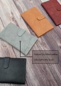 Cartera de Cuero Genuino Ligera de Alta Calidad para Hombre con Bloqueo RFID, Cierre de Botón a Presión, Tarjetero Premium, Logotipo Personalizado - Product Image 3