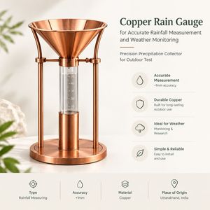 เครื่องวัดปริมาณน้ำฝนทองแดงสำหรับใช้งานกลางแจ้ง |   ชุดอุปกรณ์เก็บข้อมูลอุตุนิยมวิทยาในสถานีตรวจอากาศและชุดการวัด - Product Image 5