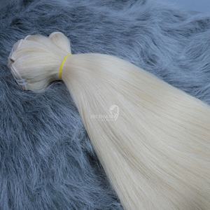 Los mejores vendedores de cabello Remy eslavo 100%, extensiones de cabello alineadas con cutícula virgen cruda, cabello humano súper Doble - Product Image 6