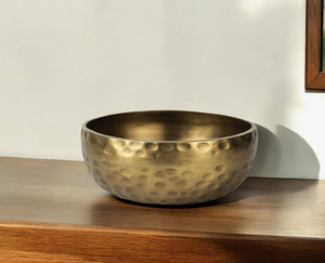 Bol en aluminium doré poli fait main, tendance, moderne, de luxe, résistant à la décoloration, idéal pour la maison et les mariages – Vente chaude - Product Image 1