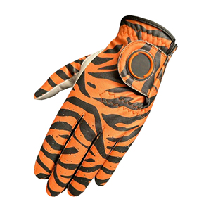 Guante de Golf de Piel Auténtica con Estampado de Tigre, Diseño Premium, para Mano Izquierda, Antideslizante, Cierre de Velcro, Unisex, Deportivo - Product Image 1