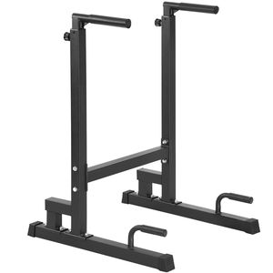 Stazione per Dip Bar in Acciaio Resistente con Capacità di 227 kg, Altezza Regolabile, Stabilizzatore per Allenamento Fitness - Product Image 1