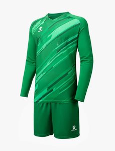 Men <b>Padded</b> Goalkeeper Soccer Jersey Shorts, Goalkeeper Kit, Youth Goalie Apparel Shirt and Pants with Socks - Product Image 2