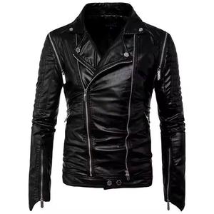 2026 Oem Service <b>Leather</b> <b>Jackets</b> <b>Men</b> Black Color <b>Men</b> <b>Leather</b> <b>Jacket</b> Full Sleeve Product <b>Leather</b> <b>Jacket</b> For <b>Men</b> - Product Image 4