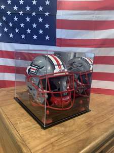 Elegant Modern Acrylic Helmet <b>Display</b> <b>Box</b> Premium for for Collectible Helmets Sports Memorabilia Recyclable - Product Image 5