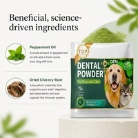 Poudre dentaire en gros pour chiens et chats, à base d'algues, pour l'hygiène buccale, contrôle du tartre, supplément en poudre, OEM ODM, approvisionnement en vrac