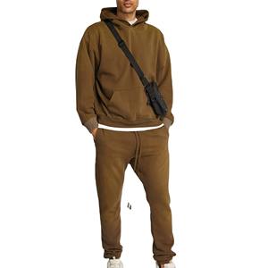 Sweat à capuche uni en molleton épais de qualité supérieure pour homme, mélange polyester/coton, avec logo personnalisé, style streetwear tendance - Product Image 4