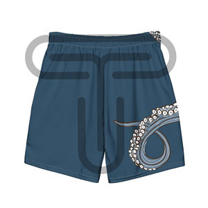 Shorts de plage d'été pour hommes avec impression Logo et design personnalisés Shorts de surf de qualité supérieure fermeture à la taille élastique plaine - Product Image 5