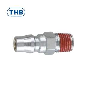 THB-1/4PT 3/8PT 1/2PT Conectores de Aire de Acero de Alta Presión Tipo Japonés Estándar Internacional - Product Image 1
