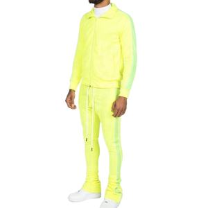 ชุดวอร์มผ้ากำมะหยี่แขนยาวของผู้ชายเซ็ต2ชิ้นชุดสเวตเตอร์สูทกางเกงวิ่งแบบเรียงซ้อนกันไซส์ใหญ่คอลเลกชันใหม่ - Product Image 3