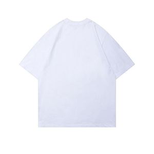 T-shirts pour hommes à manches courtes, style streetwear décontracté, 100% coton, épaules tombantes, logo personnalisé, impression en relief surdimensionnée, t-shirt unisexe - Product Image 2