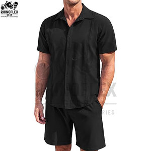 Wholesale Summer Men Casual Shorts <b>Sets</b> High Quality Sleeve T Shirt Shorts Solid <b>Set</b> Men's Clothing Shorts <b>Sets</b> - Product Image 4