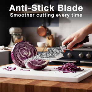 Couteaux de cuisine de chef de style japonais de qualité supérieure en gros, en acier inoxydable de haute qualité, faits à la main, ambidextres, marque privée - Product Image 4