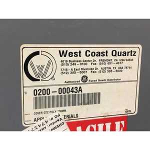 AMAT 0200-00043 ควอตซ์, ฝาครอบ, 6 นิ้ว, โพลี .40 - อุปกรณ์และอะไหล่เซมิคอนดักเตอร์ระดับโลกที่เชื่อถือได้ - Product Image 5