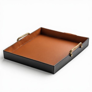 Colección de bandejas de servicio de cuero hechas a mano Royal Signature que aportan elegancia atemporal, artesanía sofisticada y lujo. - Product Image 2