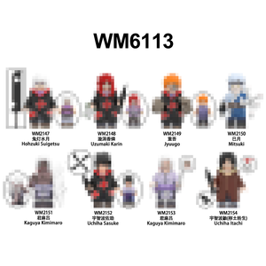 Set de Figuras de Bloques de Construcción Estilo Anime Ninja, Plástico ABS, Juguete Coleccionable DIY IQFUN para Fanáticos de los Modelos de Ladrillos - Product Image 1