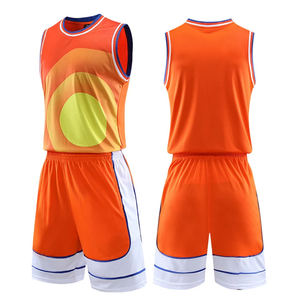 Uniforme de basket-ball unisexe en polyester à séchage rapide, personnalisable pour adultes et enfants, ensemble respirant, style réversible - Product Image 1