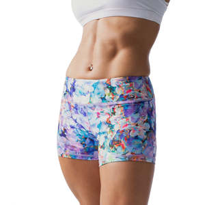 Pantalones Cortos de Ciclismo para Mujer OEM, Leggings de Yoga Personalizados de Poliéster Transpirable Ecológico de Alta Calidad con Bolsillo de Secado Rápido para Mujer - Product Image 1