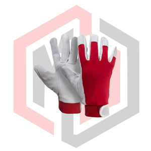 Guantes Mecánicos de Cuero Antivibración, Antideslizantes, Anticorte, Resistentes al Calor, con Puño de Punto, Guantes de Seguridad Personalizados - Product Image 1