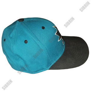 Gorra Sibrin Personalizada Premium de los San Jose Sharks, Bordado 3D, Ajustable, con Cierre a Presión, Gorra Deportiva, Gorras de Hockey Profesional - Product Image 3