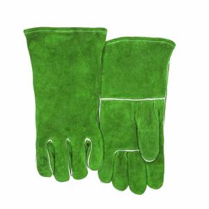 Gants de soudage longs en cuir de vachette pleine fleur, haute performance, résistants à la chaleur et aux étincelles, pour le barbecue - Product Image 5