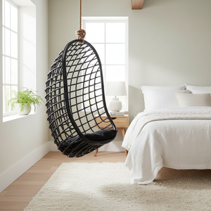 Nouvelle arrivée : chaise suspendue en rotin naturel fait main, durable, de haute qualité, multifonctionnelle avec coussin pour intérieur et extérieur - Product Image 3