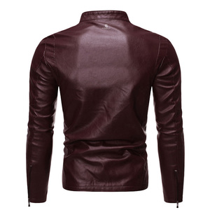 Genuine Leather <b>Jacket</b> Men <b>Vintage</b> Motorcycle <b>Biker</b> Classic Outerwear Winter Casual Streetwear <b>Jacket</b> OEM - Product Image 3