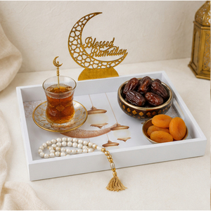<b>Ramadan</b> Tray Wooden Eid Dessert Platter Wholesale Custom Blessed <b>Ramadan</b> Mubarak Chocolate <b>Gift</b> <b>Box</b> Islamic Holiday Serving Tray - Product Image 2