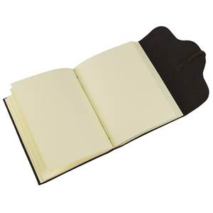 Journal vintage miniature relié en cuir avec pochette en papier ligné et non ligné en coton fait main, 100 feuilles, journal de voyage - Product Image 5