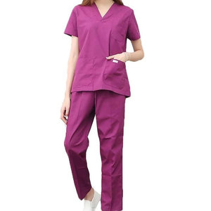 Blouse de laboratoire en molleton de coton mélangé à manches courtes Pantheraint, uniforme médical de haute qualité pour adultes unisexe, marque privée - Product Image 3