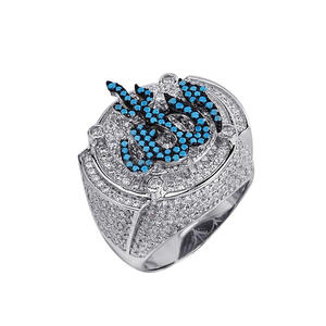 Anillo de Corona de Plata 925 Premium con Diamante Cultivado en Laboratorio y Diseño Impresionante para Mayoristas y Revendedores de Joyería - Product Image 1