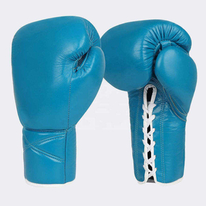 Guantes de Boxeo de Piel Sintética PU de Diseño Personalizado para Entrenamiento de Muay Thai, Guantes de Boxeo Profesionales con Cordones para MMA - Product Image 1