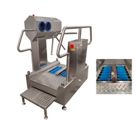 Station d'hygiène pour le personnel de l'industrie alimentaire : Désinfectant pour les mains et les bottes, station de désinfection pour le contrôle sanitaire des travailleurs
