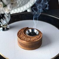 Achetez un Mubkhar de style arabe, nouveau design, porte-encens religieux, brûleur d'encens Bakhoor, prix bas, brûleur d'encens en bois et en métal