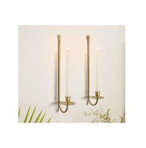 Applique murale artistique en métal, conçue pour un salon élégant, une salle à manger et un accent lumineux d'intérieur de luxe - Product Image 3